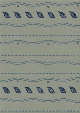 Memphis 7384-leaf flow - handgefertigter Teppich,  getuftet (Indien), 24x24 5ply Qualität